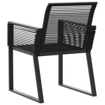 Hagestoler 2 Stk Svart Polyrotting