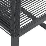 Hagestoler 2 Stk Svart Polyrotting