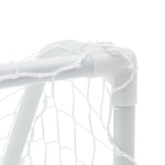 Fotballmål For Barn 2 Stk Med Ball Hvit 64X35X48 Cm Metall