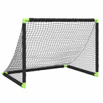 Sammenleggbart Fotballmål For Barn Svart 90X64X64 Cm