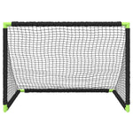 Sammenleggbart Fotballmål For Barn Svart 90X64X64 Cm
