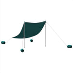Strandbaldakin Med Sandankre Grønn 214X236 Cm