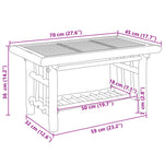 Salongbord 70X45X36 Cm Bambus