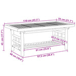 Salongbord 110X55X45 Cm Bambus