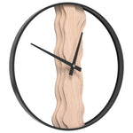 Veggklokke Brun Ø35 Cm Jern Og Eik