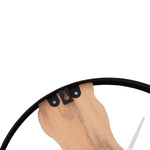 Veggklokke Brun Ø35 Cm Jern Og Eik