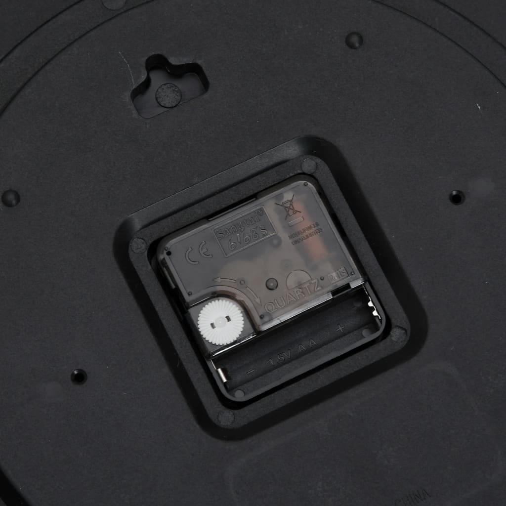 Veggklokke Rosa Ø25,5 Cm Polystyren Og Glass