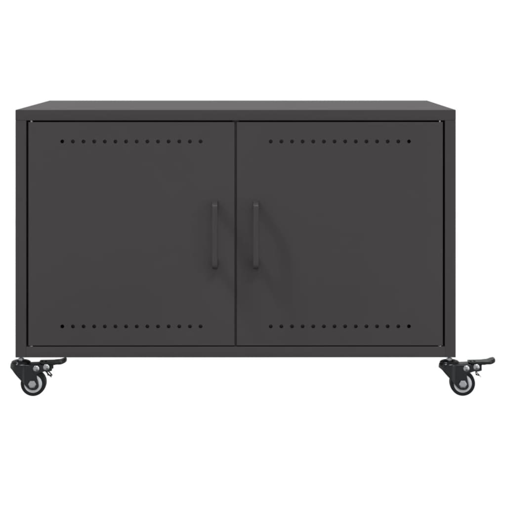 Salongbord Svart 68X50X43,5 Cm Stål