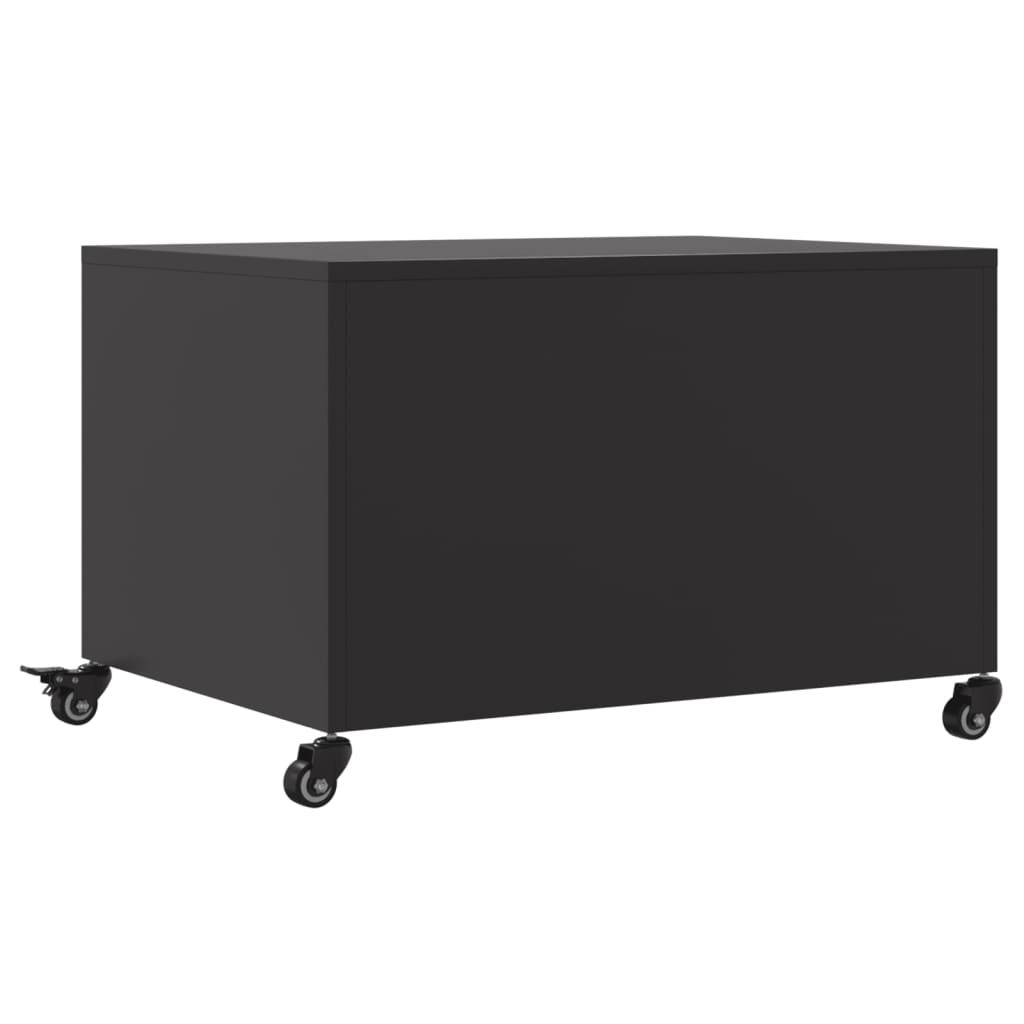 Salongbord Svart 68X50X43,5 Cm Stål