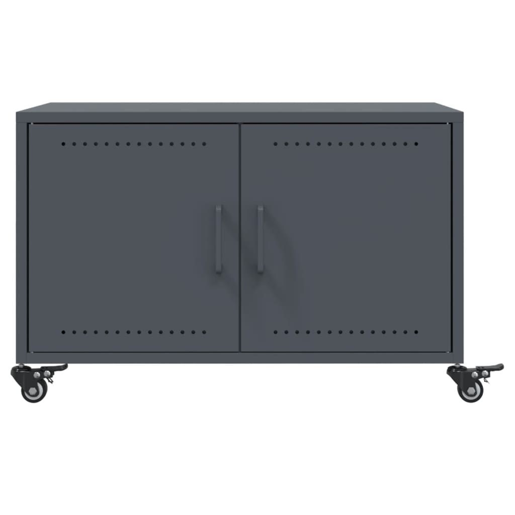 Salongbord Antrasitt 68X50X43,5 Cm Stål