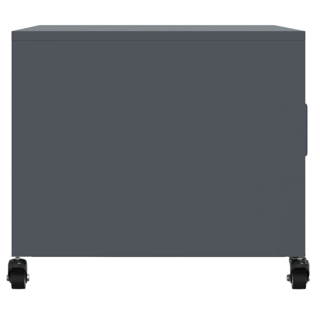 Salongbord Antrasitt 68X50X43,5 Cm Stål