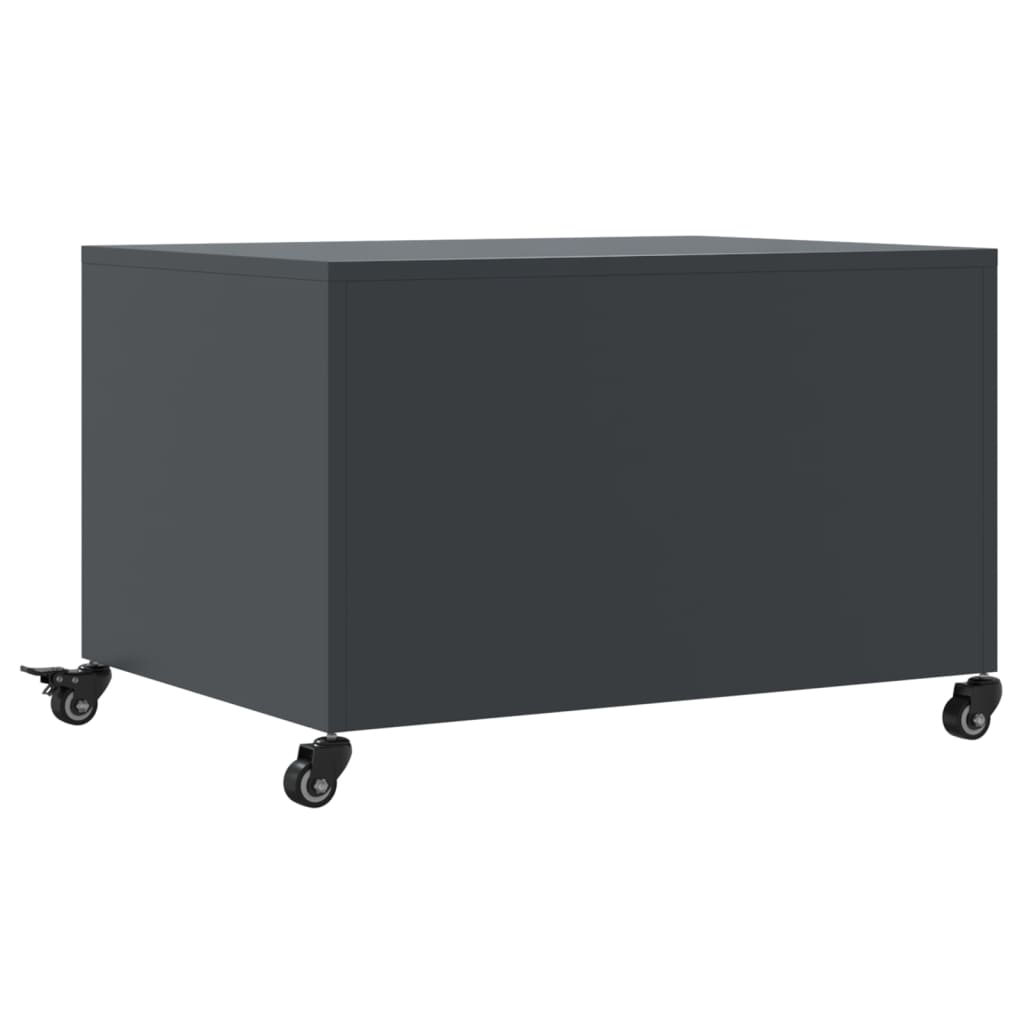 Salongbord Antrasitt 68X50X43,5 Cm Stål