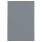 Søppeldunkskur For Enkelt Dunk Grå 69X79X117 Cm Stål