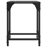 Sofabord Med Gjennomsiktig Glassplate 2 Stk 30X30X40 Cm Stål