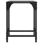 Sofabord Med Gjennomsiktig Glassplate 2 Stk 30X30X40 Cm Stål