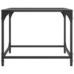 Sofabord Med Gjennomsiktig Glassplate 50X50X40 Cm Stål