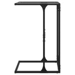 Sidebord Med Gjennomsiktig Glassplate 40X30X61,5 Cm Stål