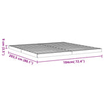Sengeramme Brun 180X200 Cm Heltre Furu