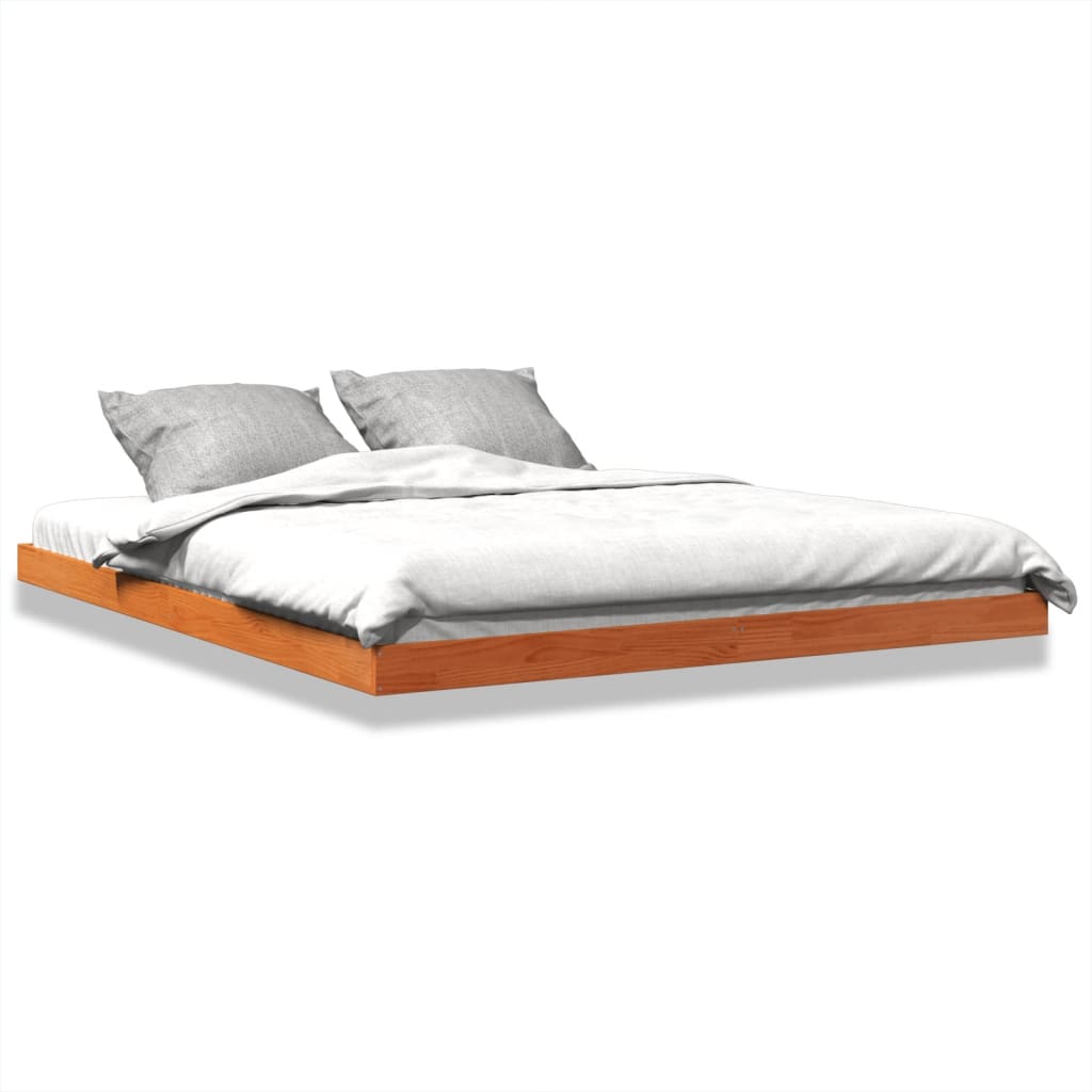 Sengeramme Brun 160X200 Cm Heltre Furu