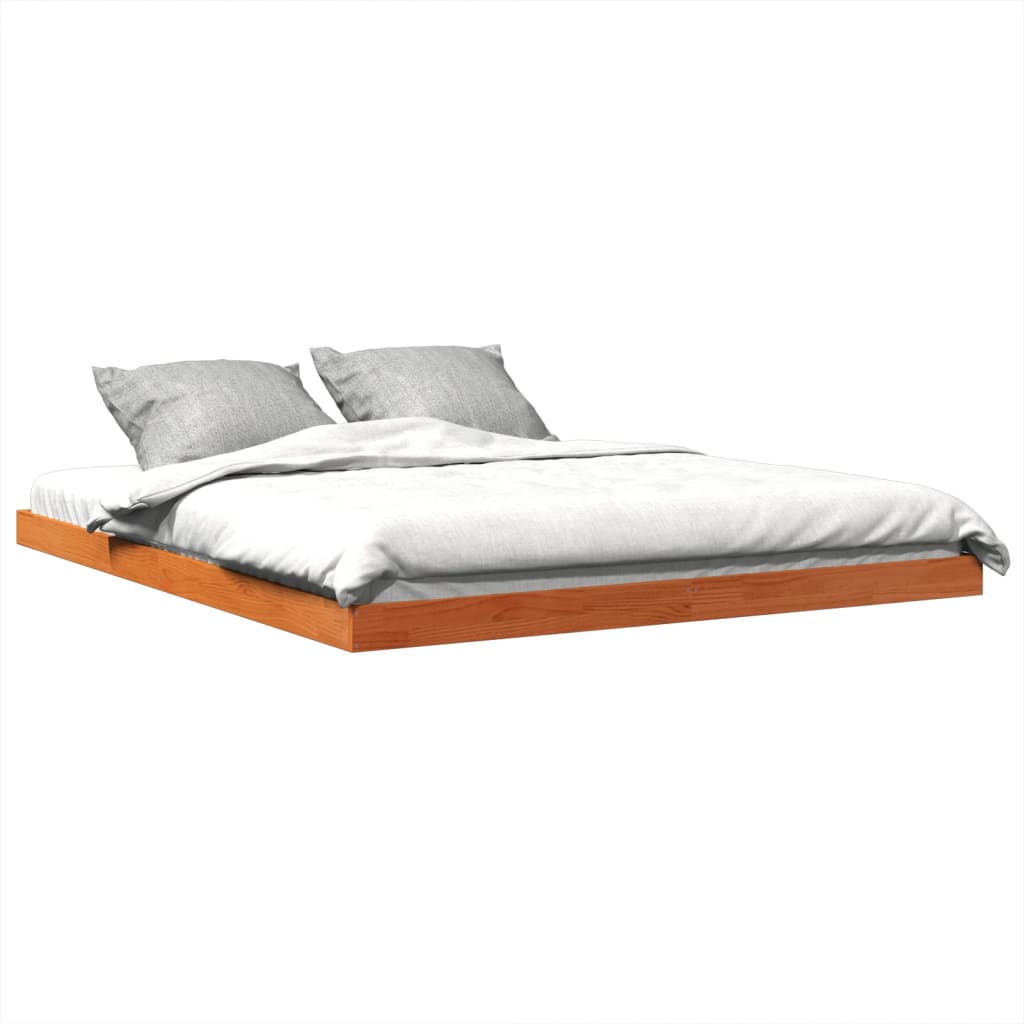 Sengeramme Brun 160X200 Cm Heltre Furu