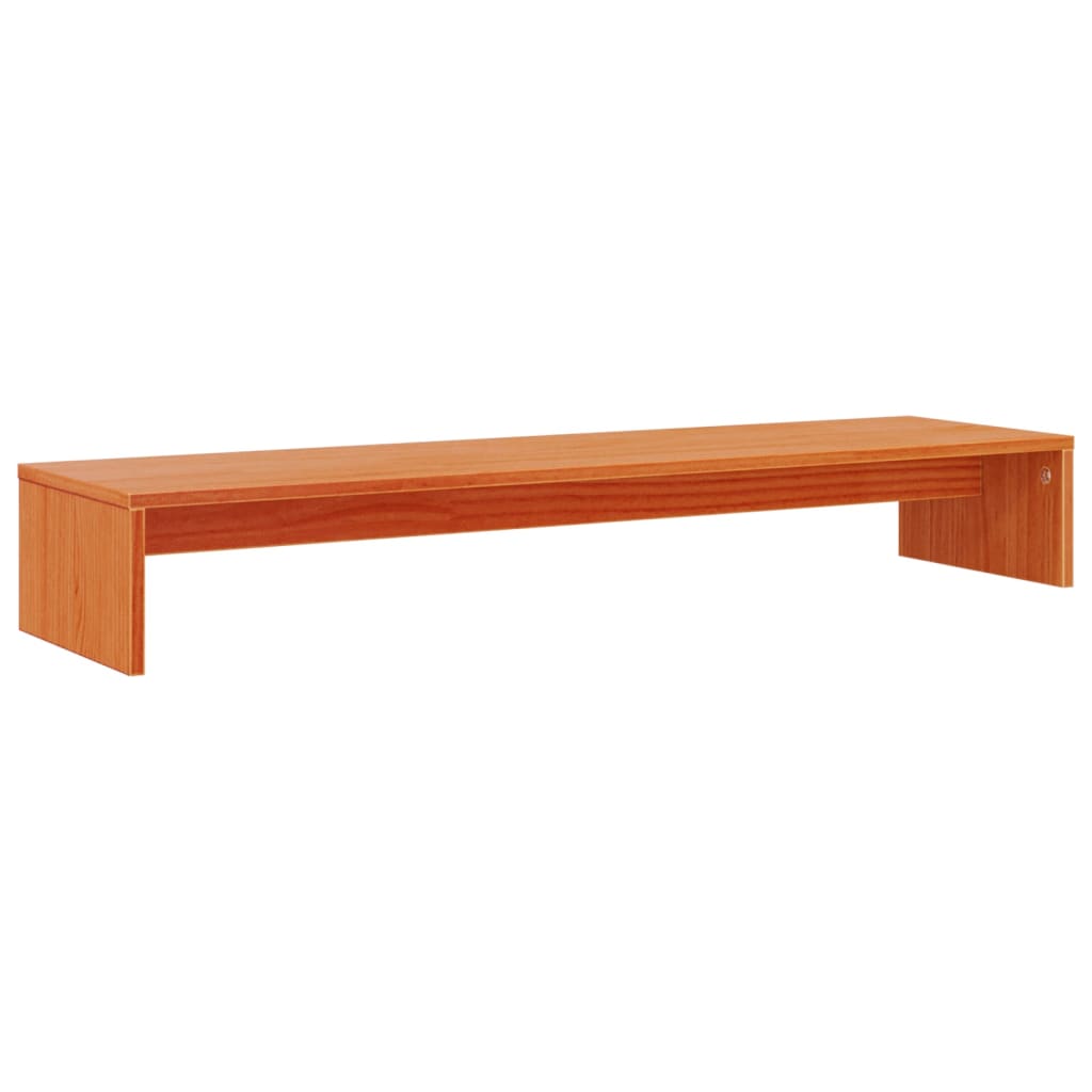 Monitorstativ Voksbrun 100X27X15 Cm Heltre Furu