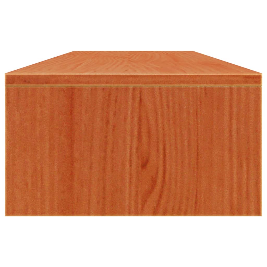 Monitorstativ Voksbrun 100X27X15 Cm Heltre Furu