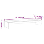 Monitorstativ Voksbrun 100X27X15 Cm Heltre Furu
