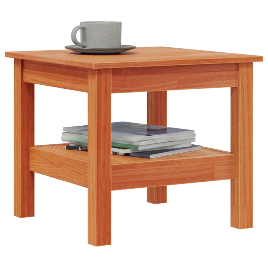 Salongbord Voksbrun 45X45X40 Cm Heltre Furu