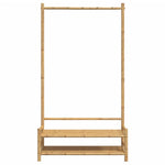 Klesstativ Med Hyller 103X40X183 Cm Bambus