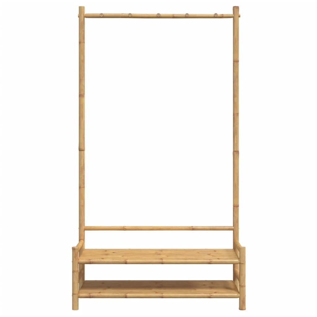 Klesstativ Med Hyller 103X40X183 Cm Bambus