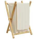 Skittentøyskurv Kremhvit 41,5X36X63,5 Cm Bambus