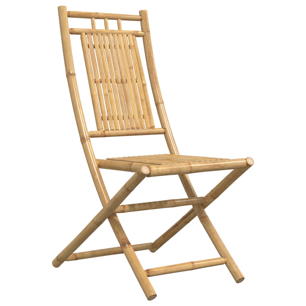 Sammenleggbare Hagestoler 2 Stk 46X66X99 Cm Bambus