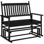 Gyngebenk Svart 118X70X104,5 Cm Heltre Poppel