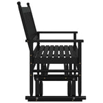 Gyngebenk Svart 118X70X104,5 Cm Heltre Poppel