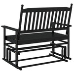 Gyngebenk Svart 118X70X104,5 Cm Heltre Poppel