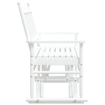 Gyngebenk Hvit 118X70X104,5 Cm Heltre Poppel
