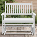 Gyngebenk Hvit 118X70X104,5 Cm Heltre Poppel