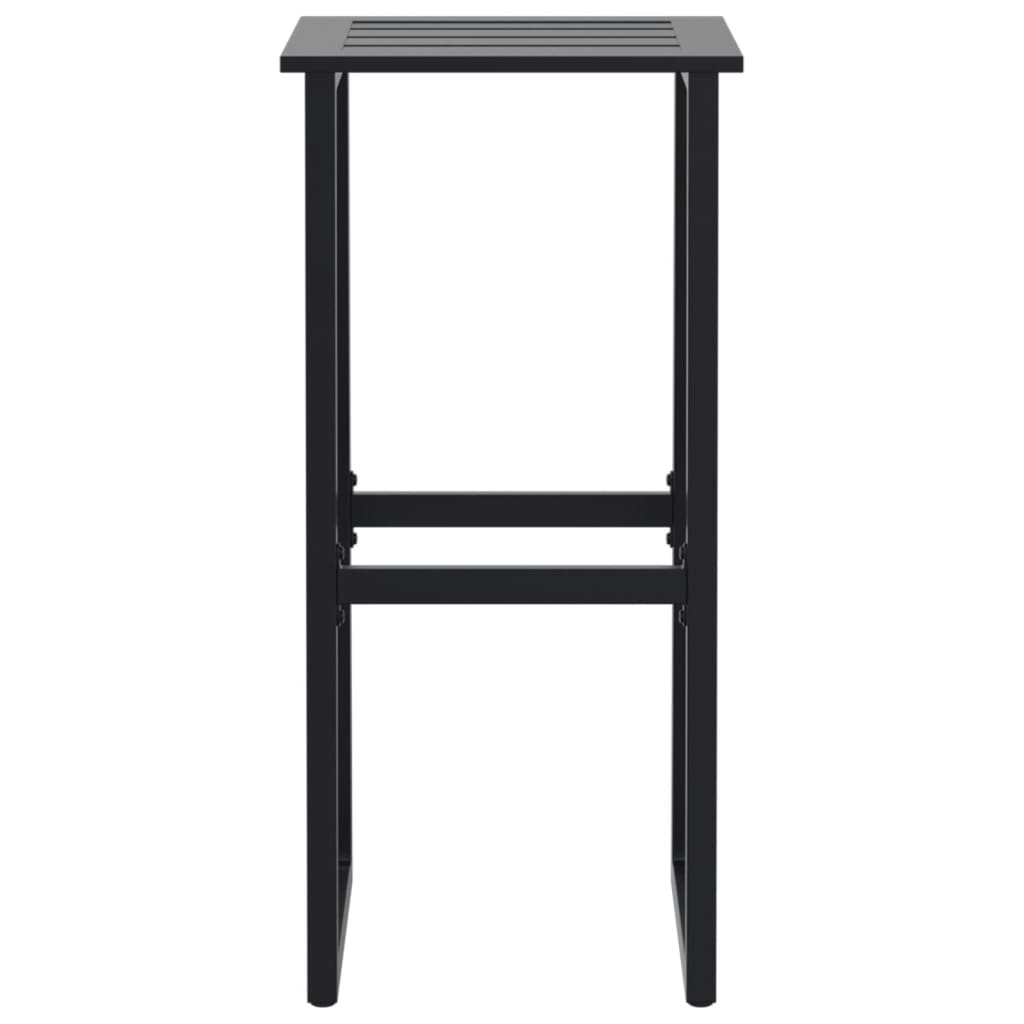 Barkrakker 4 Stk Svart 38X38X80 Cm Pulverlakkert Stål