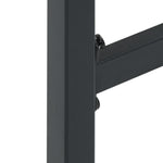 Barkrakker 4 Stk Svart 38X38X80 Cm Pulverlakkert Stål