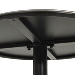 Hagebord Rundt Svart Ø60X105 Cm Stål