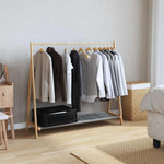 Klesstativ Med Hyller 106X34X102 Cm Bambus