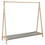 Klesstativ Med Hyller 106X34X102 Cm Bambus
