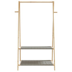 Klesstativ Med Hyller 96X45,5X150,5 Cm Bambus