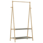 Klesstativ Med Hyller 96X45,5X150,5 Cm Bambus