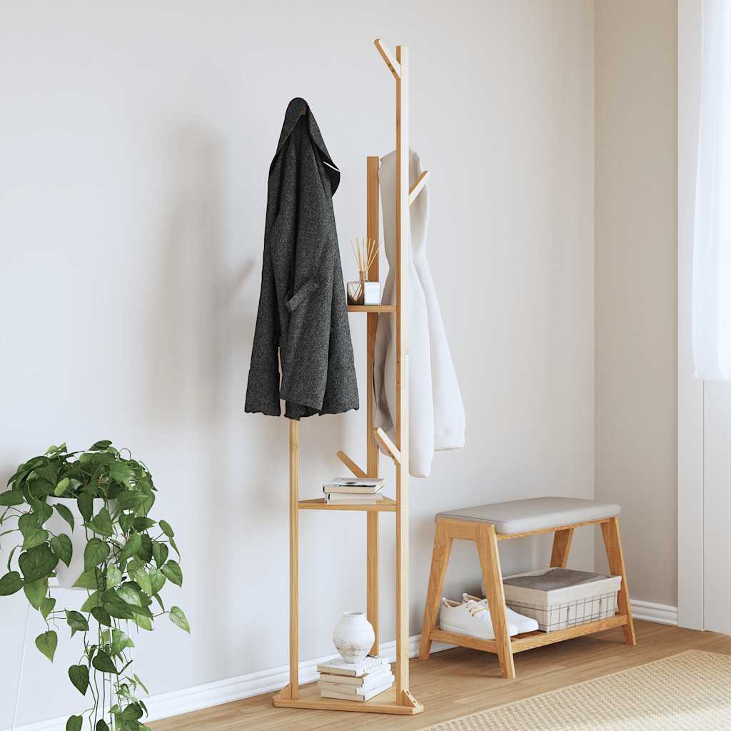 Klesstativ Med Kroker Og Hyller 39X33X166 Cm Bambus