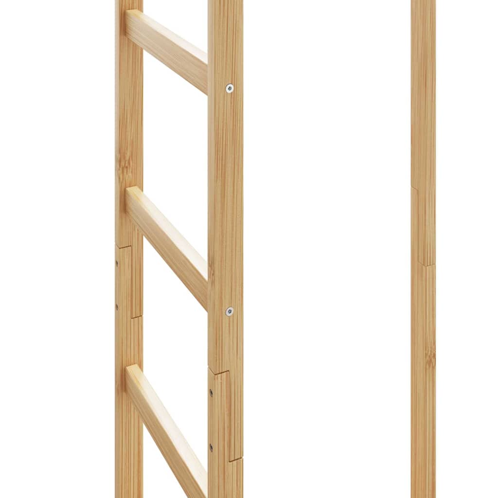 Klesstativ Med Kroker Og Hyller 38,5X30X156 Cm Bambus