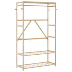 Klesstativ Med Hyller 110X40X175 Cm Bambus