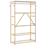 Klesstativ Med Hyller 110X40X175 Cm Bambus