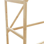 Klesstativ Med Hyller 110X40X175 Cm Bambus