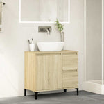 Baderomsskap Sonoma Eik 65X33X60 Cm Konstruert Tre